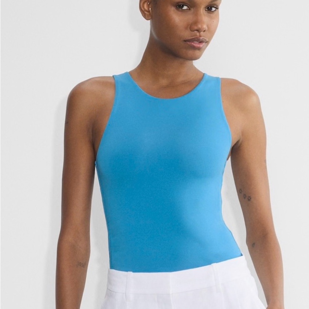 Aritzia Original 90s Contour Blue Tank Top